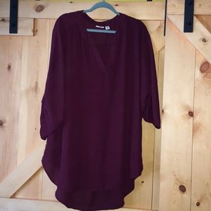 PLUS SIZE CATO FLOWY TOP